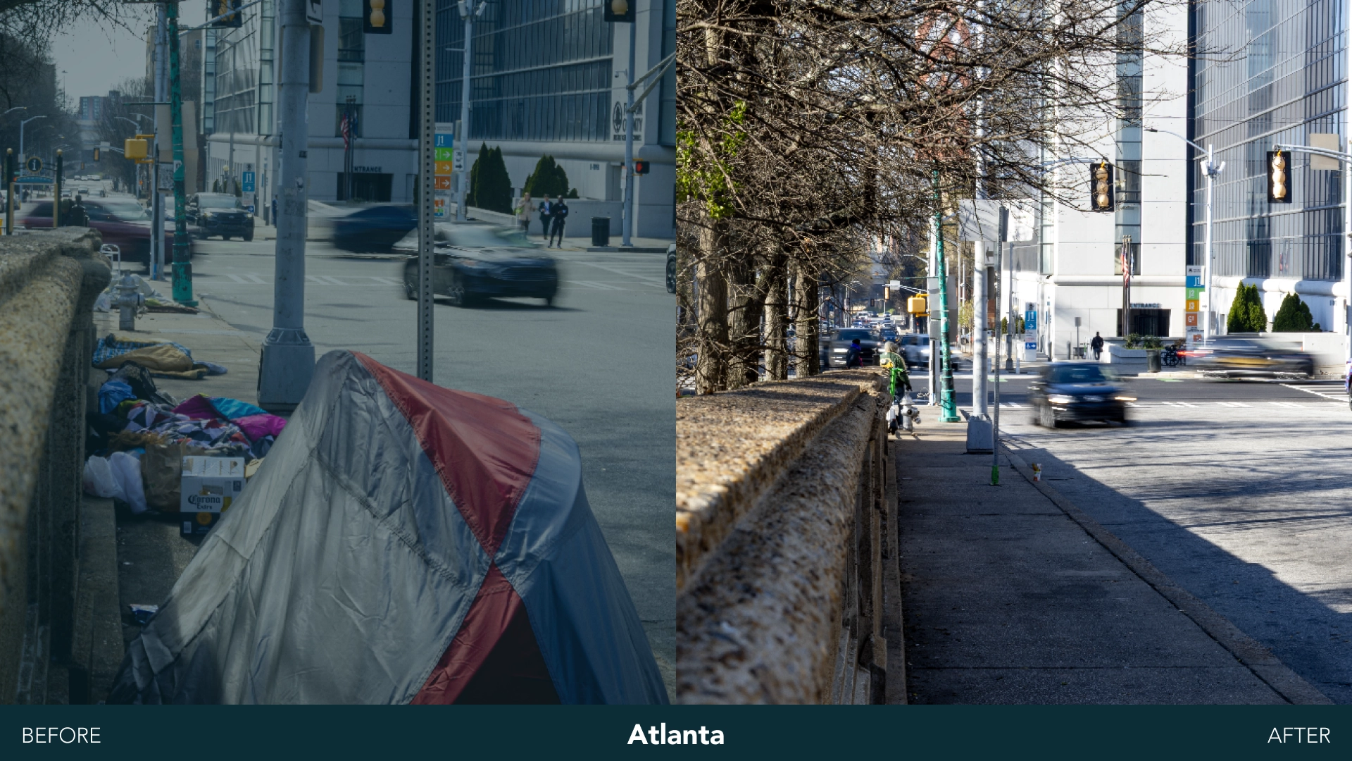 Atlanta before and after