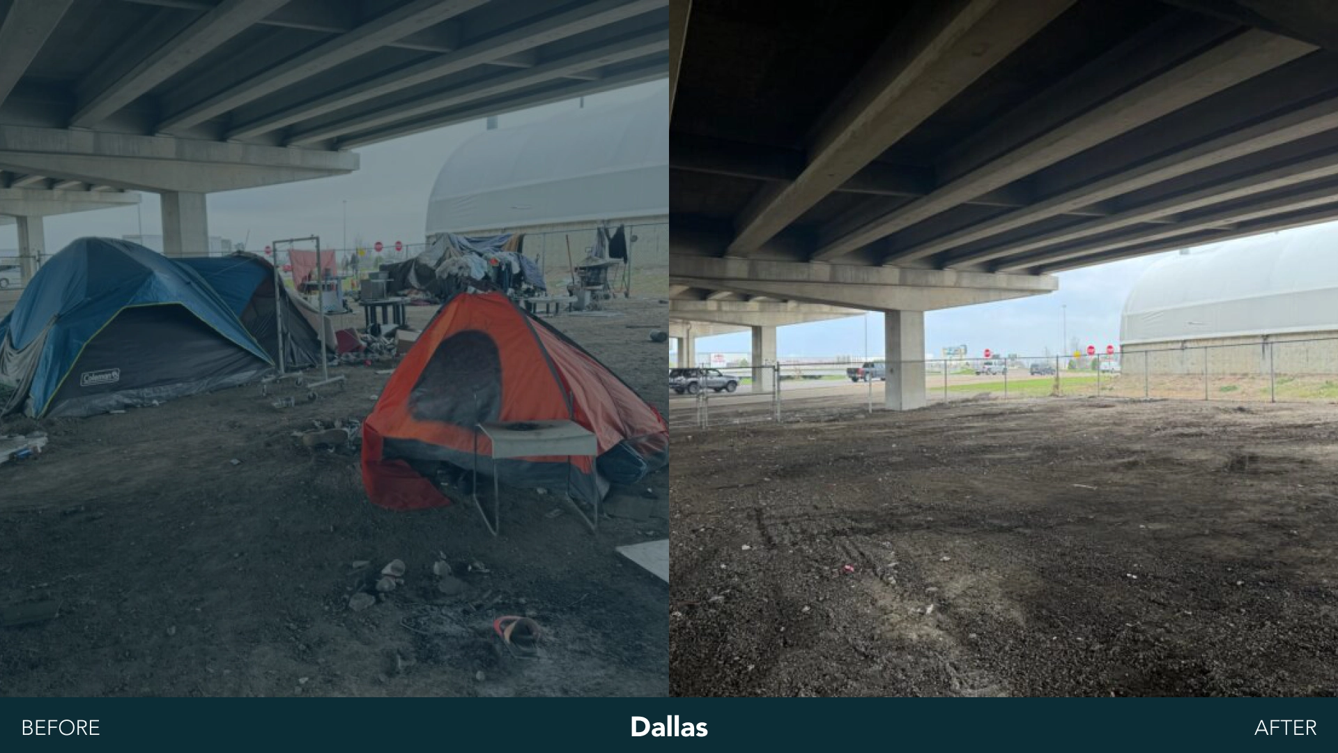Dallas before and after