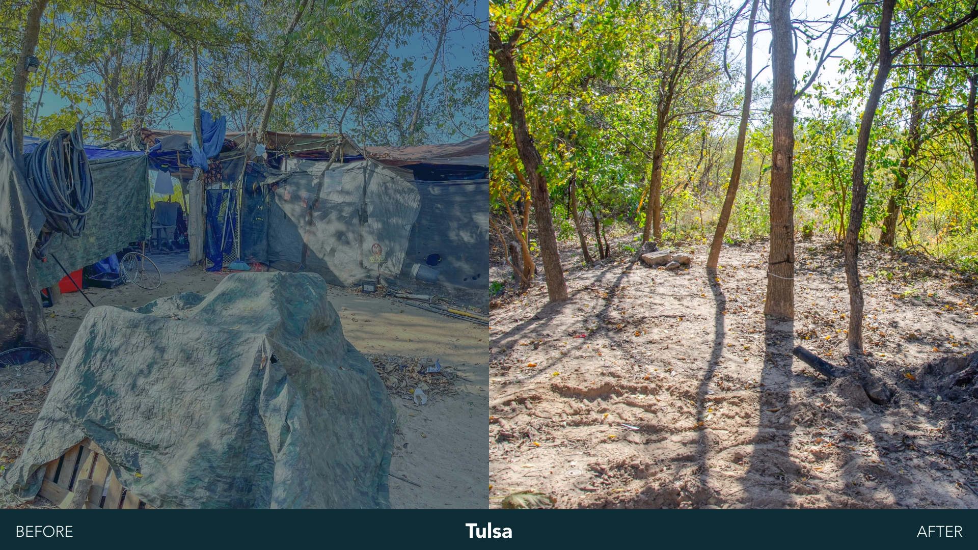 Tulsa before and after